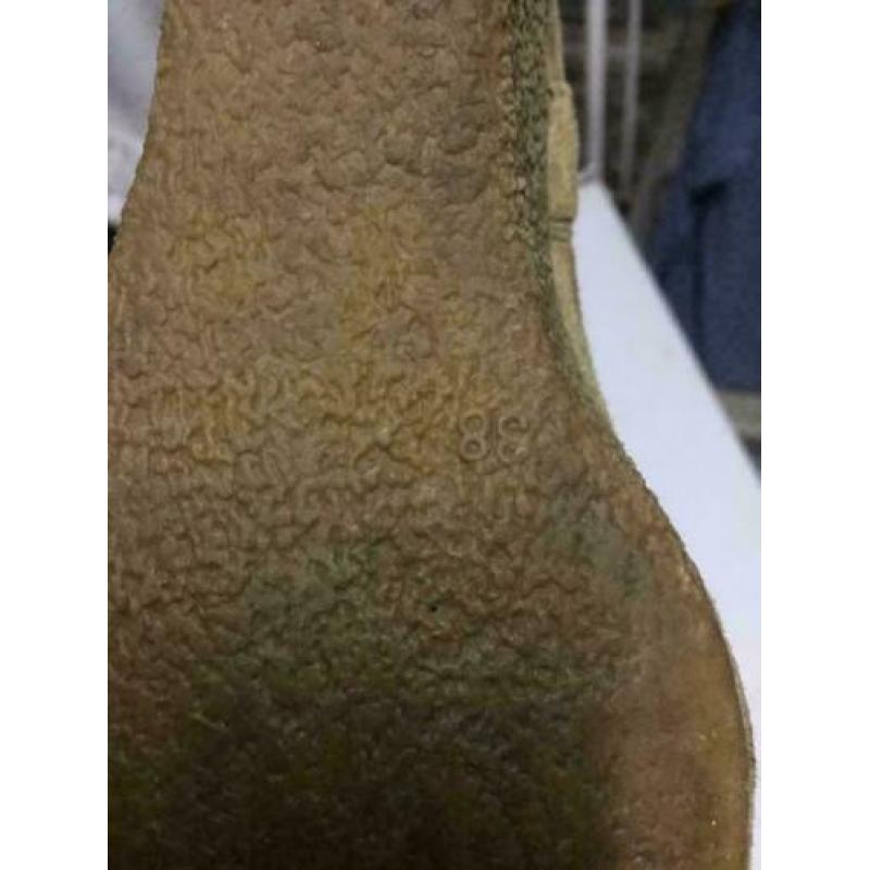 Beige wedge laarzens, maat: 38