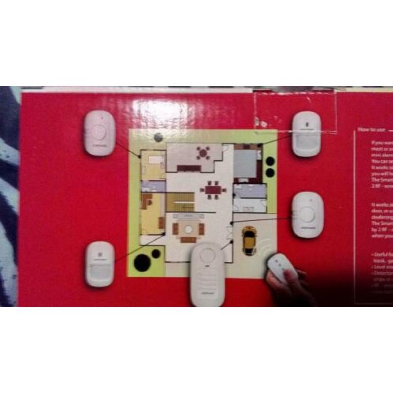 Smartwares sc50/6 mini alarm met bewegingsmelders, NIEUW