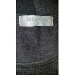 Sutherland, nieuw antrciet grijs stretch jurkje, mt M