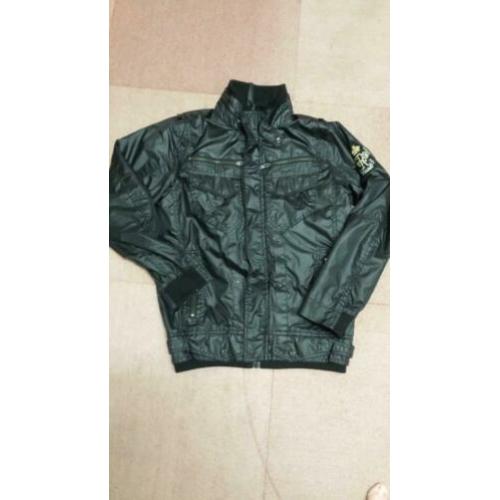 Zwart casual Cars Jeans jongens jas mt 14 (164)
