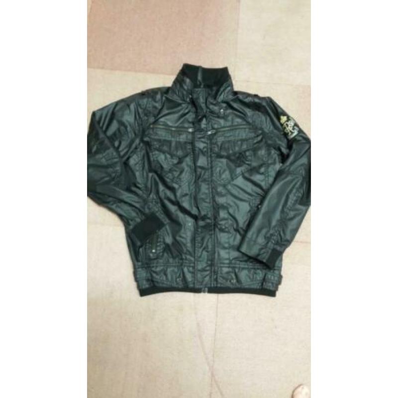 Zwart casual Cars Jeans jongens jas mt 14 (164)