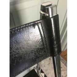 Arrben vintage design klapstoel - leer chroom