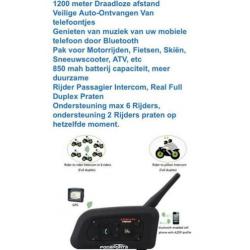 Interphone V6 pro communicatie systeem Bluetooth headset