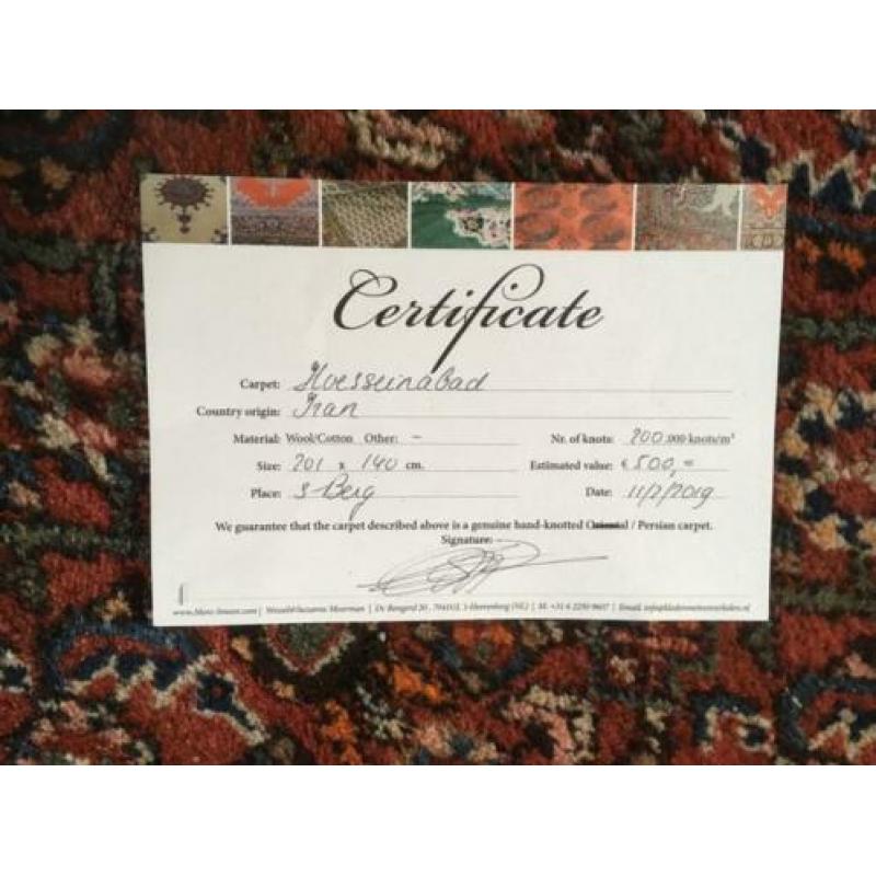 Perzisch tapijt uit Iran hoeseinabad