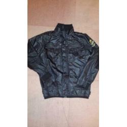 Zwart casual Cars Jeans jongens jas mt 14 (164)
