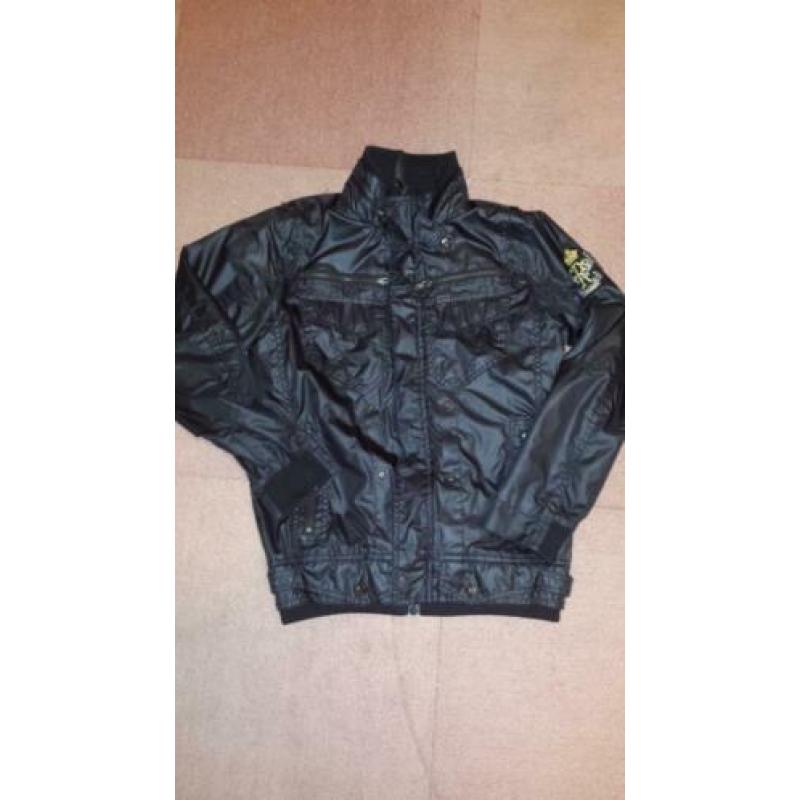 Zwart casual Cars Jeans jongens jas mt 14 (164)