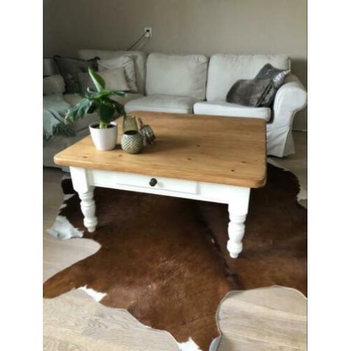 Mooie vierkante salontafel eiken hout