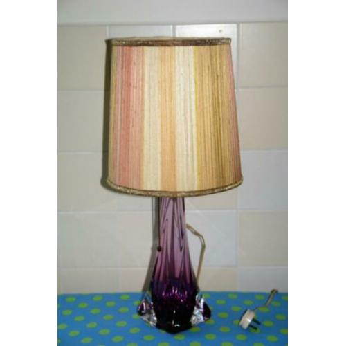 val saint lambert glas schemerlamp retro lamp vintage lamp