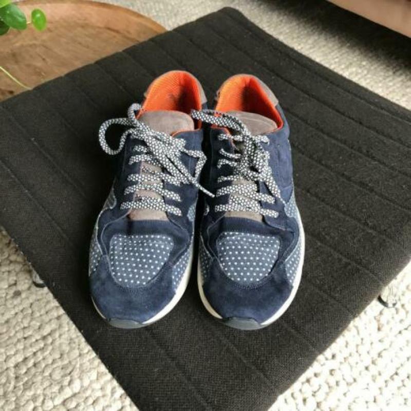 P448 sneakers blauw mt 44