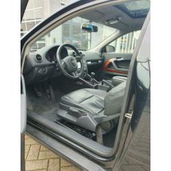 Audi A3 2.0 TDI 103KW 3D 2005 Zwart/leer/navi/dak