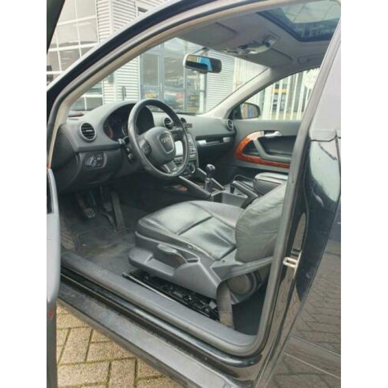 Audi A3 2.0 TDI 103KW 3D 2005 Zwart/leer/navi/dak
