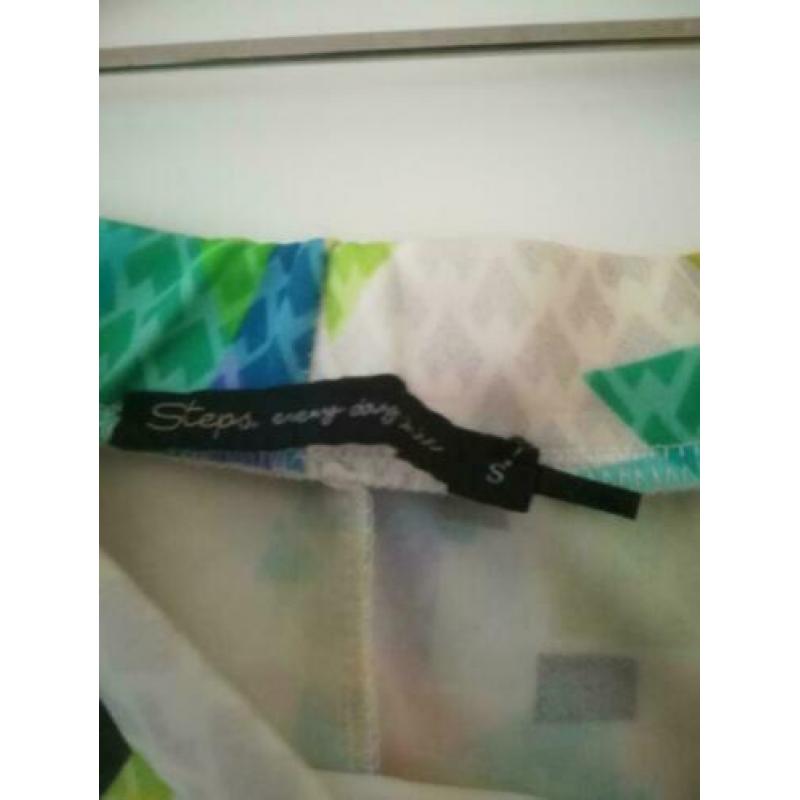 Supermooie koker rok multicolor print Steps S