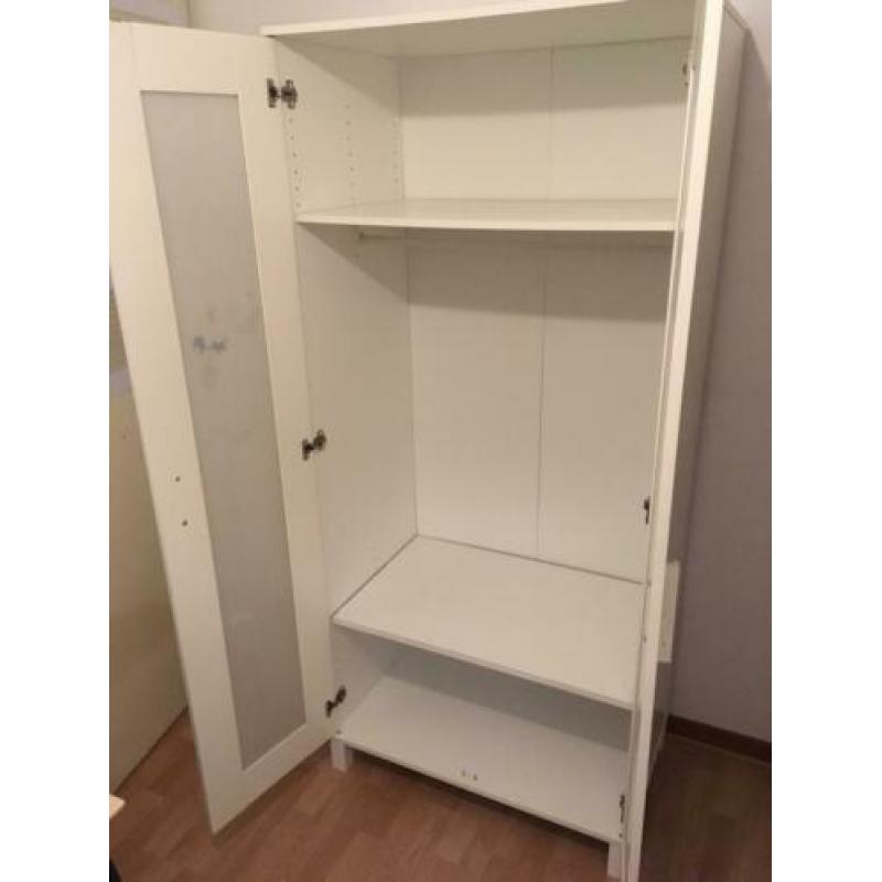 Ikea klerenkast kinderen wit. 81x50,5x180