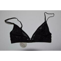 NIEUW: Zwarte kanten Erbs Denmark bralette - maat XS
