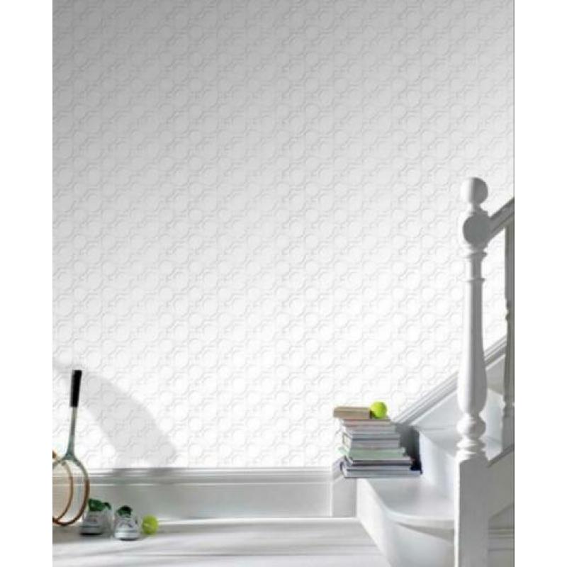 Nieuwe behang van Graham Brown pattern 32-355 ICE withe 5 st