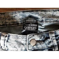 Supergave gebloemde jeans, maat 36, nieuw!