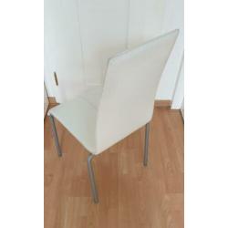 6 Eetkamerstoelen wit