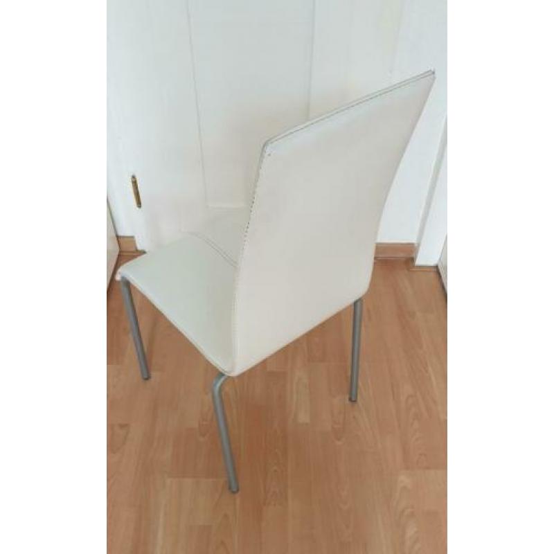 6 Eetkamerstoelen wit