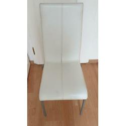 6 Eetkamerstoelen wit