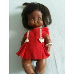 Mooi Retro vintage donker popje made in Japan