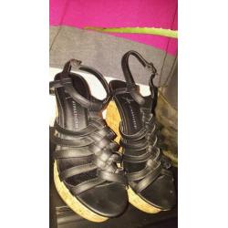 Wedges Sleehakken zwart maat 38