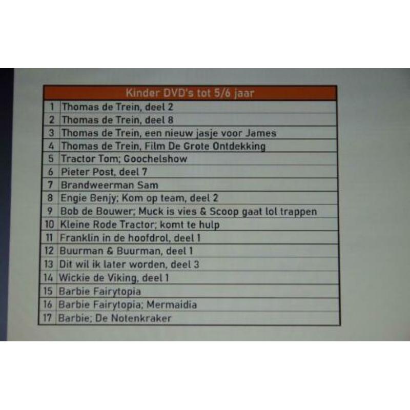 Kinder DVD's (tm 5/6 jaar)