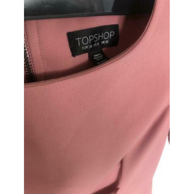 Topshop roze jurk maat 38
