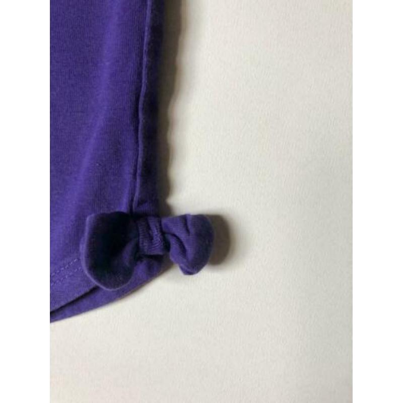 paarse legging 3/4 met strikjes maat 104 ALS NIEUW