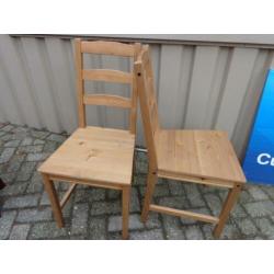 2 Houten (keuken) stoelen, nieuw