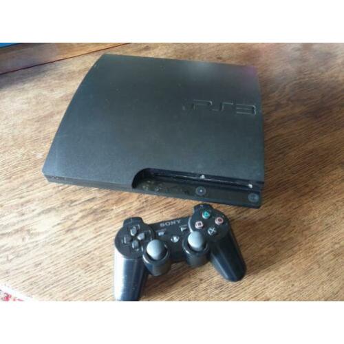 Playstation 3 Slim 160GB controller + games
