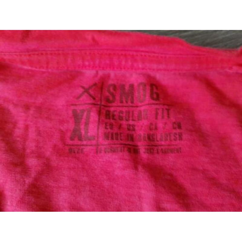 SMOG rood T-shirt maat XL (KG220)