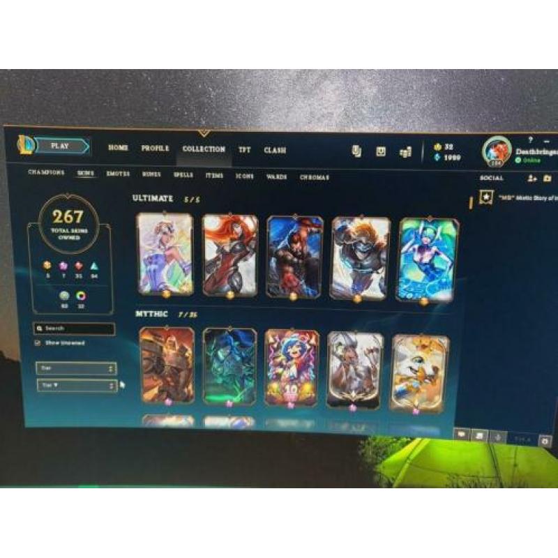 League of legends account lvl 184