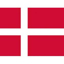 Supporters Denemarken Vlag WK Voetbal 2018, vlag 90 x 150 cm