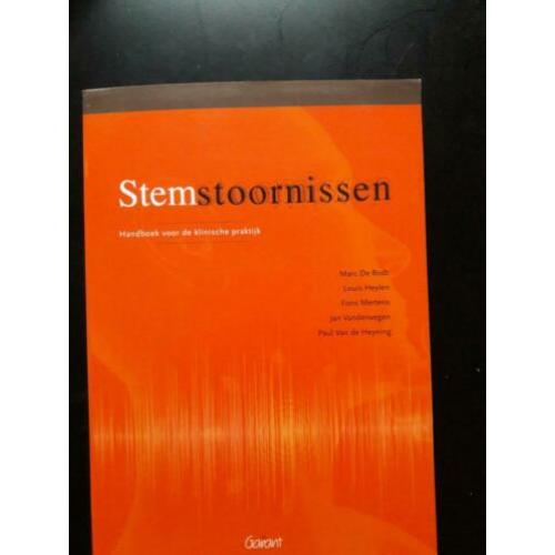 Boek 'stemstoornissen; handboek voor de klinische praktijk'