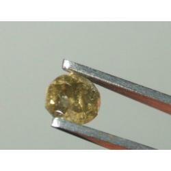 Bruin groene diamant edelsteen 0.63crt briljant Zeldzaam!
