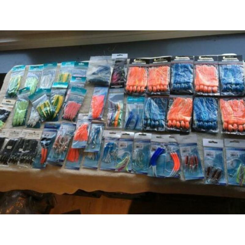 NIEUW grote mixset diverse pakjes zeevisspullen