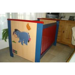 Ledikantje incl lattenbodem, matras en moltons