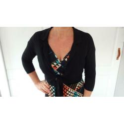 Expresso zwart knited vestje maat 38