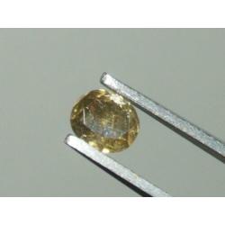 Bruin groene diamant edelsteen 0.63crt briljant Zeldzaam!
