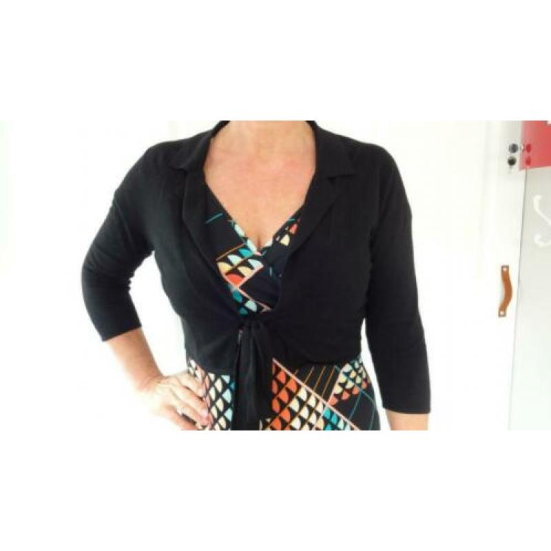 Expresso zwart knited vestje maat 38