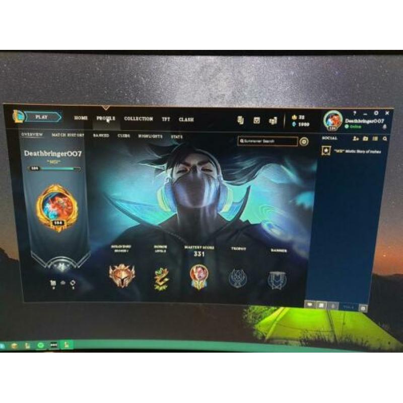 League of legends account lvl 184