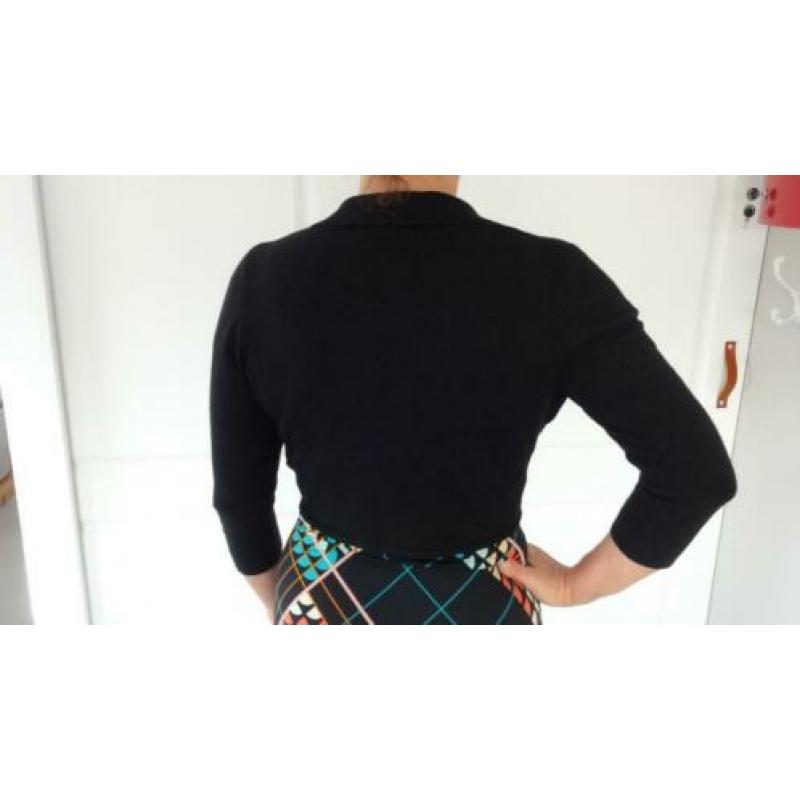 Expresso zwart knited vestje maat 38