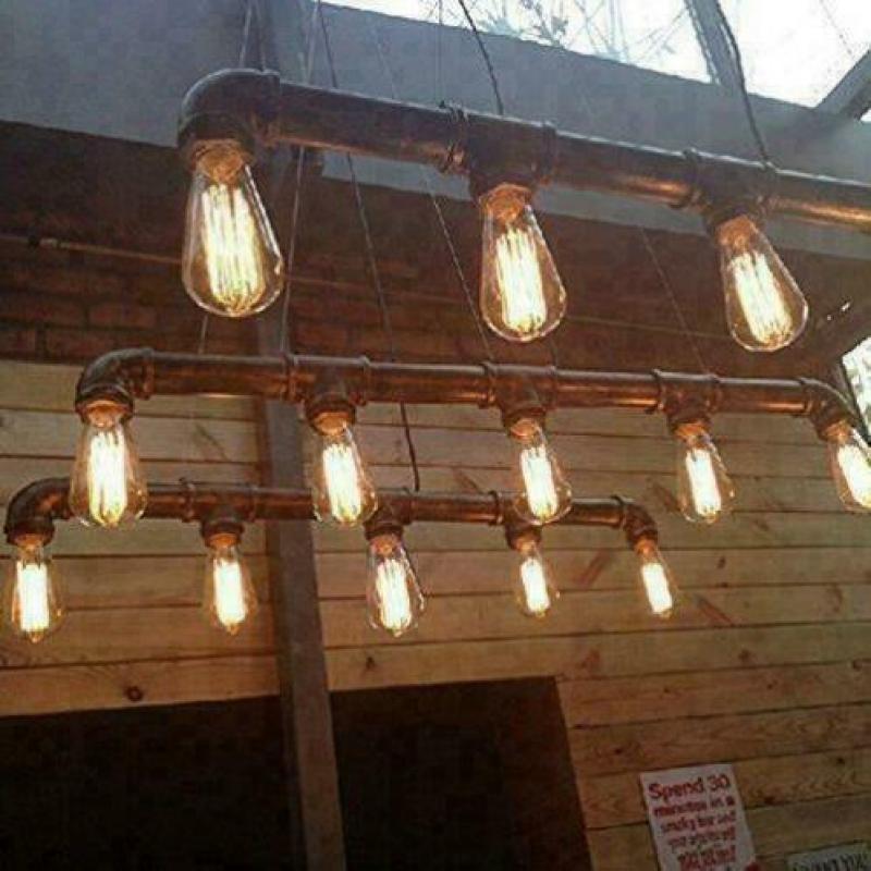 ijzer vintage stijl industrieel lamp lampen waterleiding