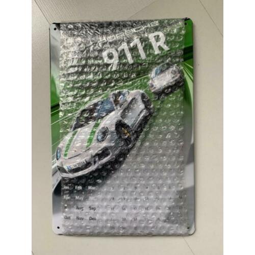 Porsche 911 / 991 R metalen bureaukalender ongebruikt