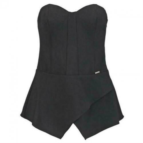Guess top strapless zwart maat s nieuw!