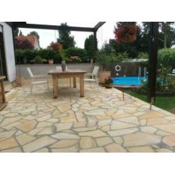 natuursteen flagstones Solnhofer voor een prachtig terras