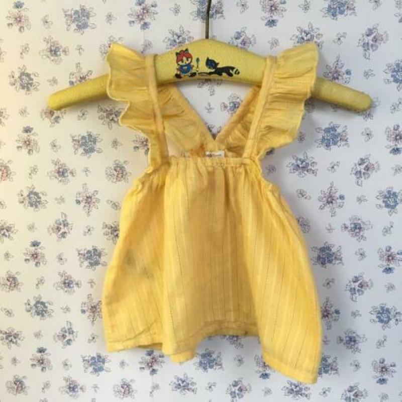 Mango geel fladder topje 80 9-12 M