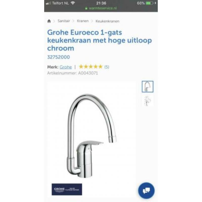 Grohe keuken kraan