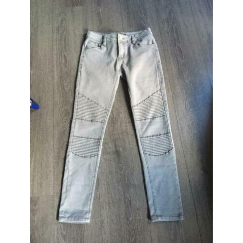 lichte skinny bikerjeans 38