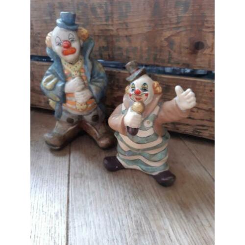 Twee clowns spaarpotten.zgan